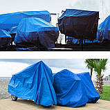 Тент 4х6 від дощу і для створення тіні. Укріплений край, 90 г/м². Ламінований з кільцями. Полог., фото 7