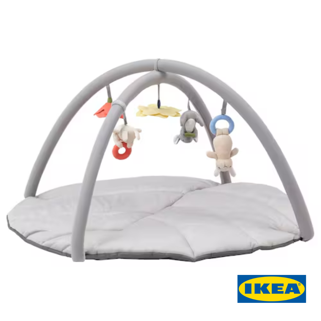 Килимок з іграшками IKEA GULLIGAST (ІКЕА ГУЛІГАСТ). 90484258. Сірий