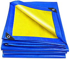 Тент 6х8 від дощу і для створення тіні. Укріплений край, 90 г/м². Ламінований з кільцями. Полог.