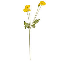 Штучна квітка Мак жовтий, 60 см.