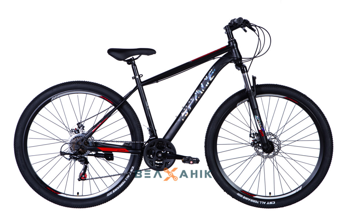 Велосипед 29" SPACE MARS AM DD (рама 18") ST чорно-червоний, фото 1