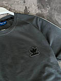 Чоловічий літній костюм Adidas шорти та футболка M1992 сірий, фото 3