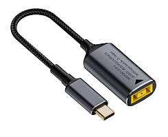 DC 11×4.0 на Type-C 140W перехідник перетворювач живлення для заряджання ноутбука від повербанка блока живлення