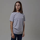 Базова однотонна сіра футболка, фото 2