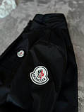 Чоловіча куртка вітровка Moncler M1990 чорна, фото 8