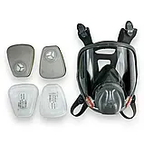 Захисна повнолицева маска з респіратором ЗМ 6800 (М) Оригінал, фото 5