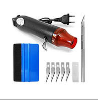 Термофен технічний для рукоділля термоусадки 220 В 200С LS-300, термофен (КОМПЛЕКТ)