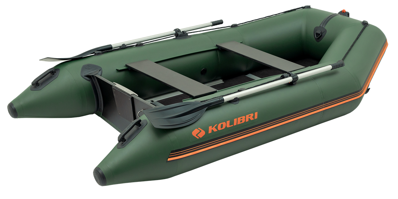 Надувний кільовий човен ПВХ Kolibri КМ-300D + алюмінієвий пайол. Купити надувний човен Колібрі 300 під мотор для риболовлі