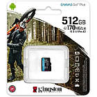 Картка пам'яті Kingston 512 GB microSDXC class 10 UHS-I U3 Canvas Go! Plus SDCG3/512GBSP