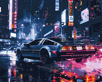 Картина за номерами 40х50 см. Нічна подорож ©art_selena_ua. Ідейка. КНО3604