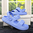 Сланці сандалі жіночі піна Даго Стиль блакитні (волошка) 4096, фото 2