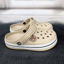 Крокси сабо дитячі світло-бежеві Luck Line 5108-2 31