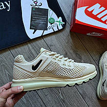 Чоловічі Кросівки Nike Air Max 2013 x Stussy Beige / Найк Аїр Макс 2013 Стуссі Бежеві, фото 2