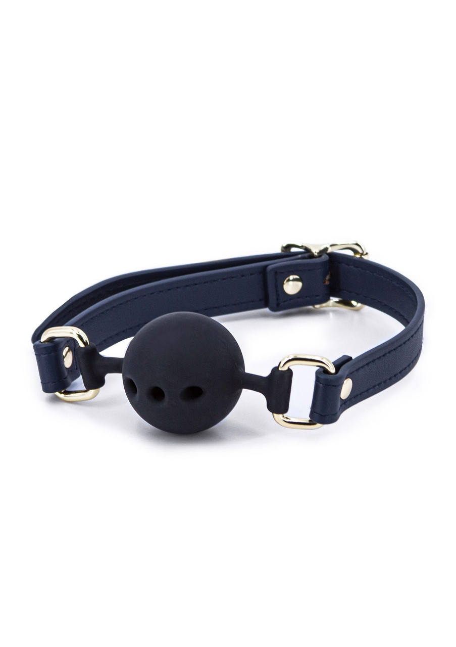 Капелюх силіконовий NS Novelties Bondage Couture Ball, чорно-синій, фото 1