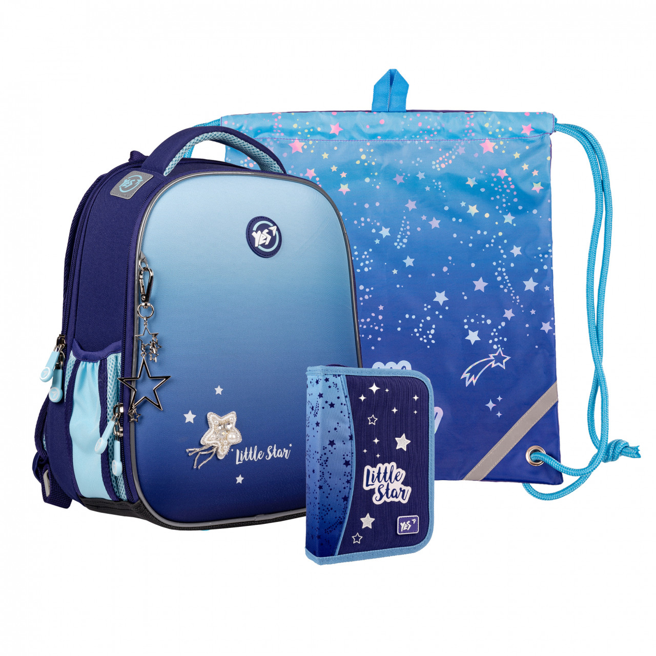 Набір: шкільний рюкзак ортопедичний + сумка + пенал YES H-100_Collection Little Star 559793