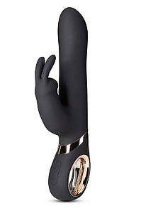 Вібратор-кролик із обертовими кульками на валу Blush Lush Victoria, чорний