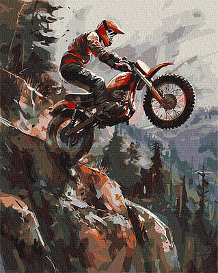 Картина за номерами 40х50 см. Екстрим у горах ©art_selena_ua. Ідейка. КНО8447