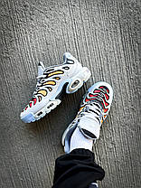 Чоловічі Кросівки Nike Air Max TN Plus Drift Grey / Найк Аїр Макс ТН Плюс Дріфт Сірі з Помаранчевим та Блакитним, фото 6