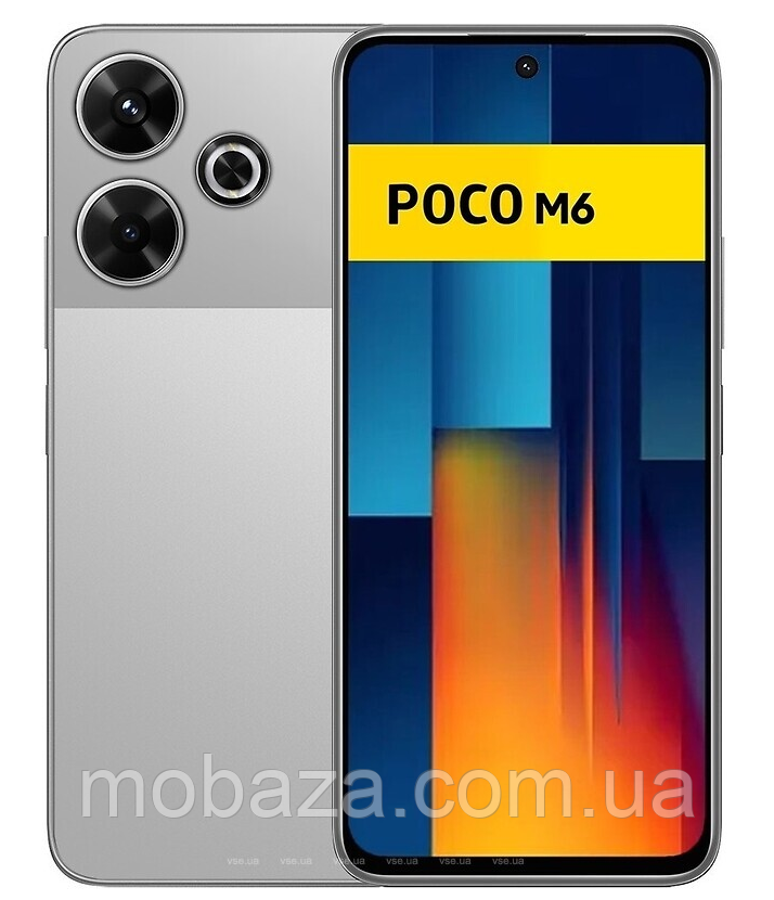 Смартфон Poco M6 4G 6/128Gb Silver