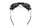 Окуляри захисні Global Vision Aviator-3 (gray), сірі зі з'ємним ущільнювачем із синтетичної "шкіри", фото 4