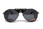 Окуляри захисні Global Vision Aviator-3 (gray), сірі зі з'ємним ущільнювачем із синтетичної "шкіри", фото 8