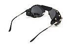 Окуляри захисні Global Vision Aviator-3 (gray), сірі зі з'ємним ущільнювачем із синтетичної "шкіри", фото 9