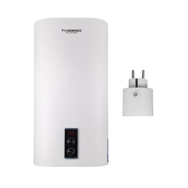 Набір: Водонагрівач електричний вертикальний 50 л сухий ТЕН + розумна розетка DT50V20GPDD2 + WK-UEU16, фото 1