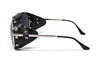 Окуляри захисні Global Vision Aviator-3 (gray), сірі зі з'ємним ущільнювачем із синтетичної "шкіри", фото 10