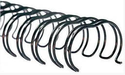 Пружина Металева діаметром 28 мм 20 шт. уп. 2:1 для палітурки біндером чорна
