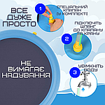 Басейн Фонтан для Собак Великий Розкладний 2в1 Вуличний Спринклерний Душ Подушка Для Дітей та Тварин 170 см, фото 3