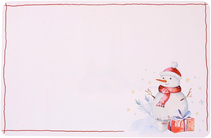 Набір 12 сервірувальних серветок 28x43см підтарільники Happy Holidays-86, поліпропілен, фото 1