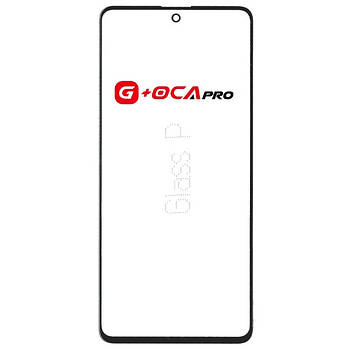 Скло корпусу G + OCA Pro Samsung A715/ M515/ M625 Galaxy A71/ M51/ M62 з OCA- плівкою, black
