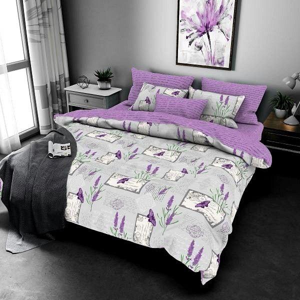 Набір постільної білизни Бязь Голд Люкс №бл285 Полуторний 150х220 дует на кнопках, фото 1