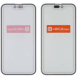 Скло корпусу G + OCA Pro iPhone 15 Pro з OCA-плівкою black