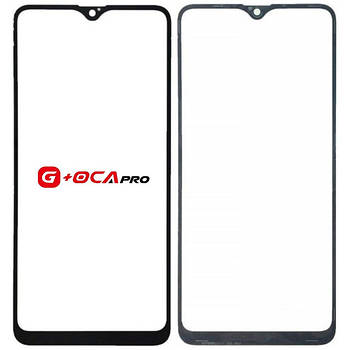 Скло корпусу G + OCA Pro Samsung A022/ A025/ A125/ M025 Galaxy A02/ A02s/ A12/ M02s з OCA- плівкою, black (160.5x72мм)