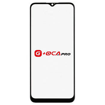 Скло корпусу G + OCA Pro Samsung A037 Galaxy A03s 2021 з OCA- плівкою, black (160,5x72мм)