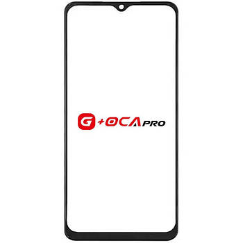 Скло корпусу G + OCA Pro Samsung A045 Galaxy A04 2022 з OCA- плівкою, black