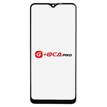 Скло корпусу G + OCA Pro Samsung A207 Galaxy A20s 2019 з OCA- плівкою, black