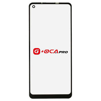 Скло корпусу G + OCA Pro Samsung A217 Galaxy A21s 2020 з ОСА-плівкою, black