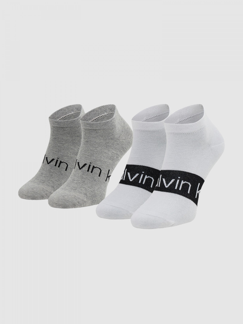 Набір чоловічих шкарпеток Calvin Klein 2 пари 1159808874 (Білий/Сірий, 43-46), фото 1