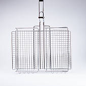 Решітка гриль велика глибока 58×32×7 (см) для багаття гриля мангала кемпінгу