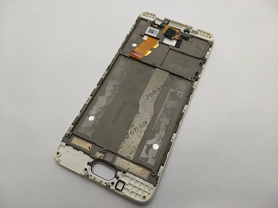 

С дефектом. Дисплей Meizu M5s M612H модуль белый Сервисный оригинал с разборки (битый сенсор)