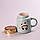Кухоль керамічний Creative Show Ceramics Cup Cute Girl 420ml кухоль для чаю з кришкою, фото 3