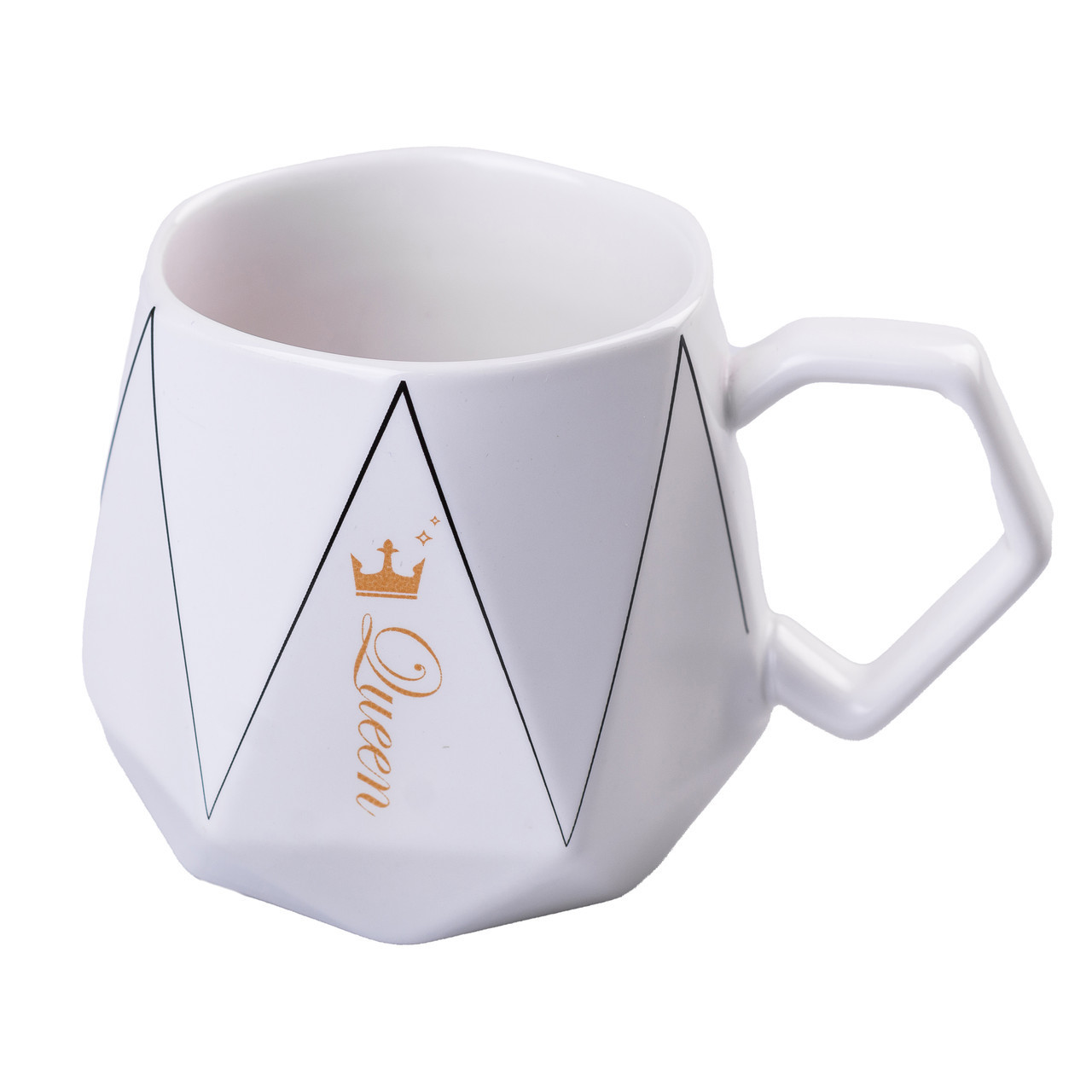 Чашка керамічна 400 мл Queen&King гранована