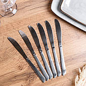 Набір столових ножів 6 шт нержавіюча сталь гальванічне покриття столовий набір