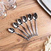 Набір чайних ложок з нержавіючої сталі 6 штук столовий набір