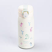 Термос 350 (мл) для дитини з напувалкою металевий "Динозавр" пляшка для дітей