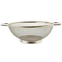Сито-міска кухонна з ручками, 23 см, неіржавка сталь. Друшляк.