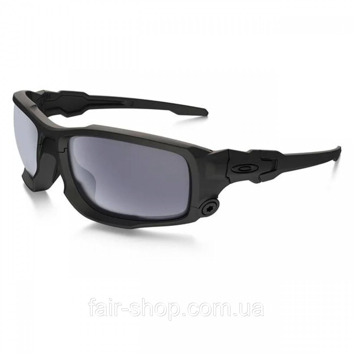 Окуляри для стрільби Oakley SI Ballistic Shocktube Black Matte / Martitime Polar, оригінал. Доставка з США/ЄС протягом 14 днів Балістичні окуляри, Балистичні окуляри Oakley SI Ballistic Shocktube Matte Black (frame) — Gray (lens), Балистичні окуляри Oakle, фото 1
