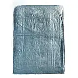 Тент 2х3м універсальний з кільцями (100г/м²). Сіро-зелений. Ламінований, вологозахищений., фото 6